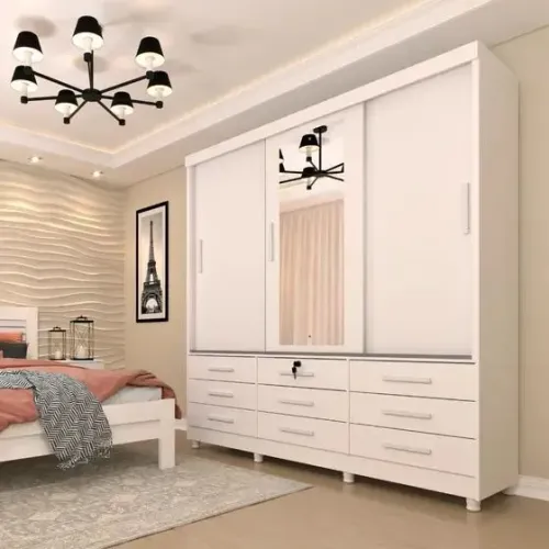 Guarda Roupa 100% MDF 1.80 largura 9 gavetas novo lacrado 