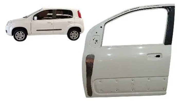 Porta Dianteiro Esquerdo Fiat Uno Vivace 2017 a 2021 Usado Original
