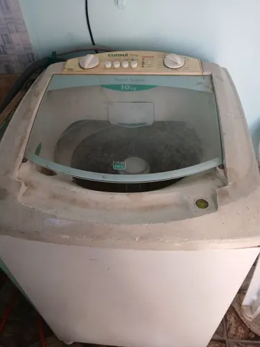 Máquina de lavar consul 10 kl as vezes traga na hora de centrifugar mais bate bem a roupa