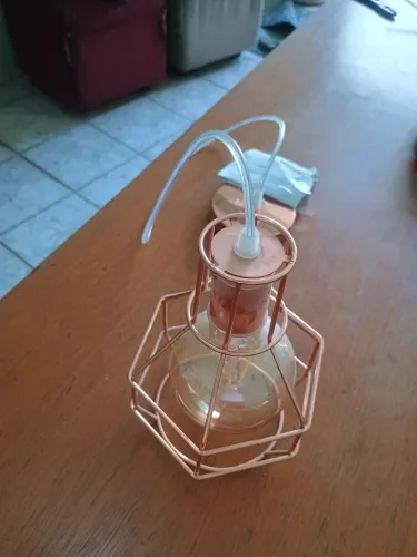 Luminária Pendente Rosé Gold