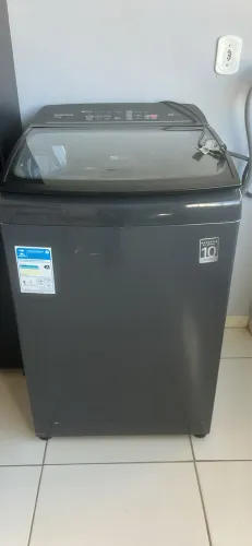 Máquina BRASTEMP 15 kilos. CINZA PLATINUM COM TIMER PRO.