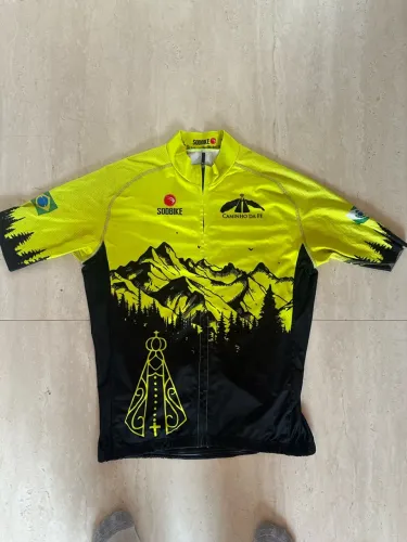 Camiseta para ciclismo Sódbike: caminho da fé, tamanho G