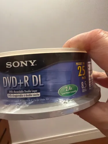 DVD + R DL - embalagem fechada com 25 unidades- SONY