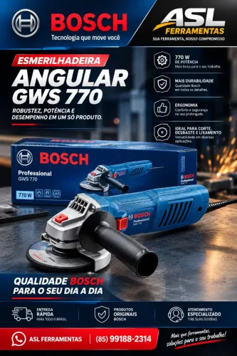 Lixadeira Esmerilhadeira Bosch 770w