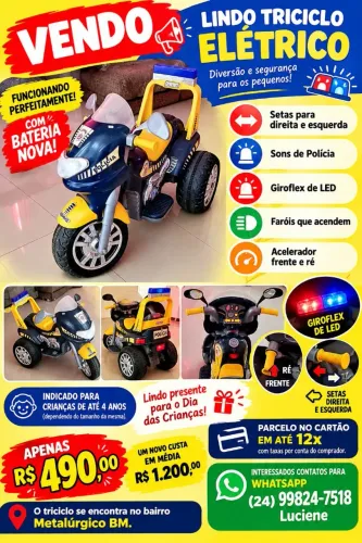 Triciclo elétrico