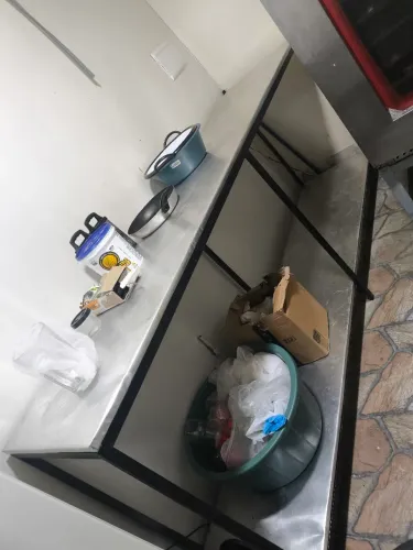 Jogo de bancadas para cozinha de lanchonete