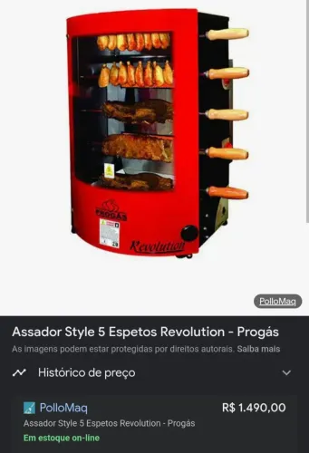 Churrasqueira pró gás revolution