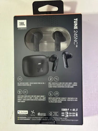 Fone de ouvido JBL Harman original importado dos EUA. Modelo TUNE 245NC tws