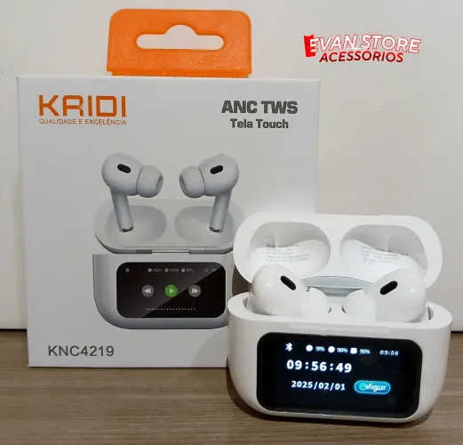 Fone bluetooth Kaidi knc4219 tela touch (entrega grátis)