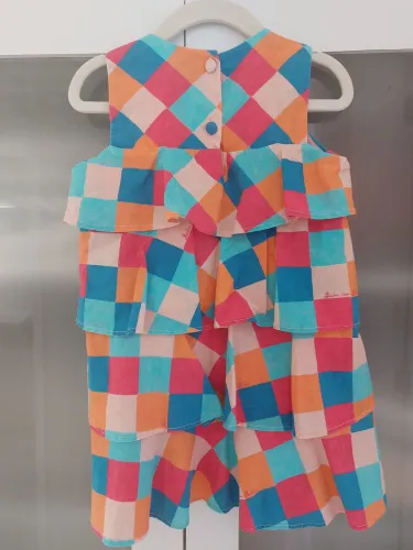 Vestido 2 anos Baton com Bola - Perfeito para o São João