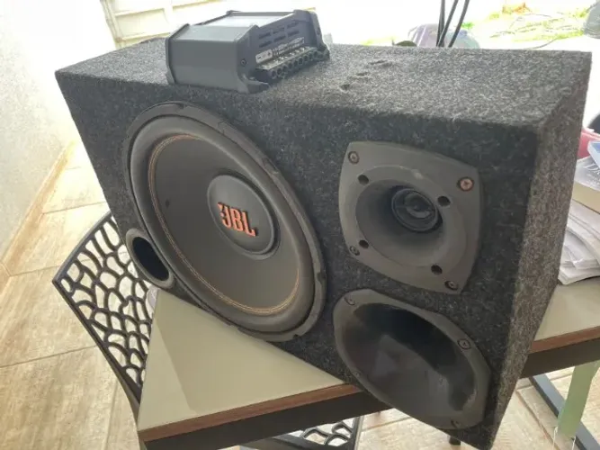 Caixa Amplificada Completa JBL + Módulo Stetsom HL 400.4 + Brindes!