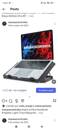 Suporte para notebook Maxprint com ventilação