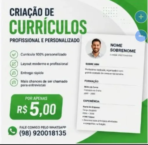 FAÇO CURRÍCULO PROFISSIONAL 