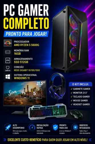 PC Gamer Computador completo