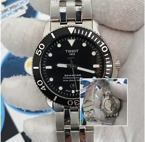 RELÓGIO TISSOT SEASTAR BLACK AUTOMÁTICO