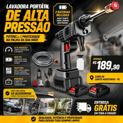 Lavadora de pressão portátil 