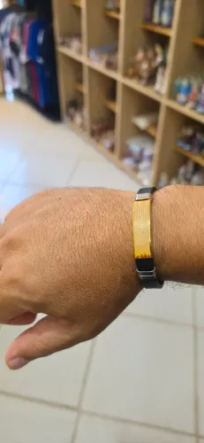 Pulseira Pai Nosso com Oração Gravada Unissex - Nova