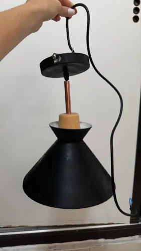 Luminária Pendente Preto LED Teto Alumínio 40W Nitrolux NT-007P