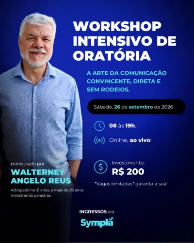 Workshop intensivo de oratória On-line