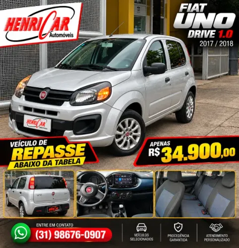 Fiat Uno Drive 1.0 Flex 6V 5P 2018