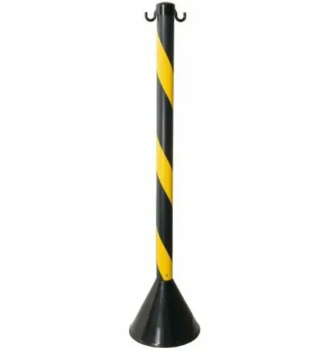 Pedestal Zebrado para isolamento e Organização de Filas 95cm