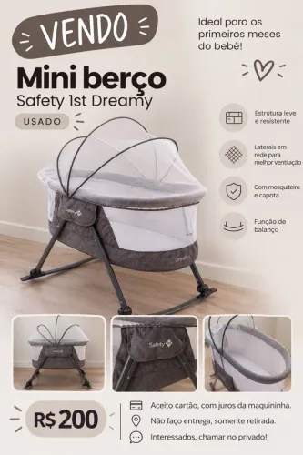 Berço portátil mini berço