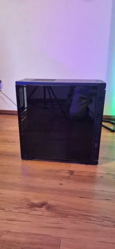 Case Desktop, vidro temperado preto
