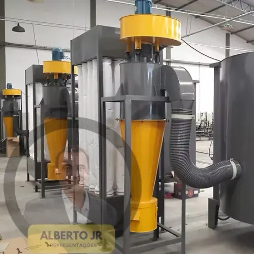 PINTURA ELETROSTÁTICA CABINE FORNO ESTUFA