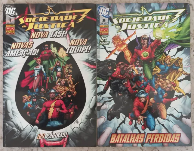 Sociedade da Justiça por Bill Willingham Completa Vol 1 e 2 Raridade da Panini
