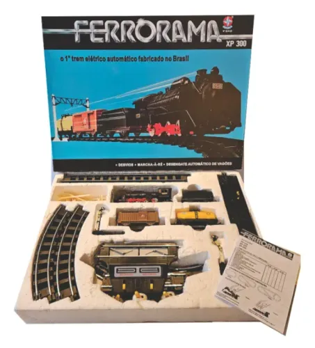 Ferrorama Estrela XP300 da década de 80 - Conjunto completo, tudo funciona!