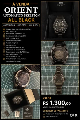 Orient Skeleton Automático NH7YY001 G1sx ?all black?