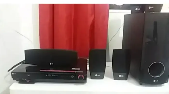 home thearter LG funcionando só não está lendo o dvd