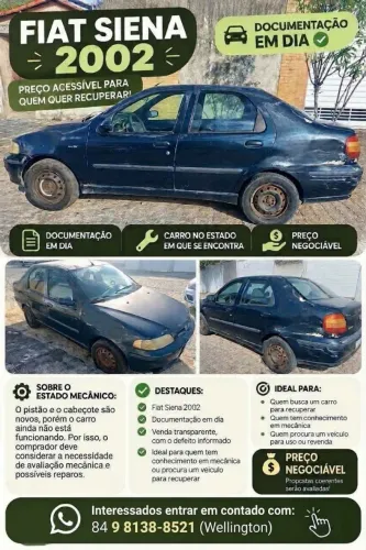 Fiat Siena ELX 1.6 MPI 8v/16v 4P 2002