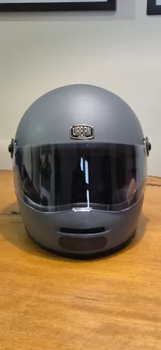 Capacete Urbam Helmets bigbore S cinza fosco Tam. 58