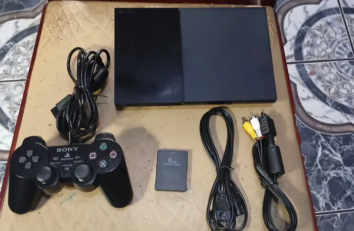 Playstation 2 completo Desbl.oqueado com 10 jogs de brinde