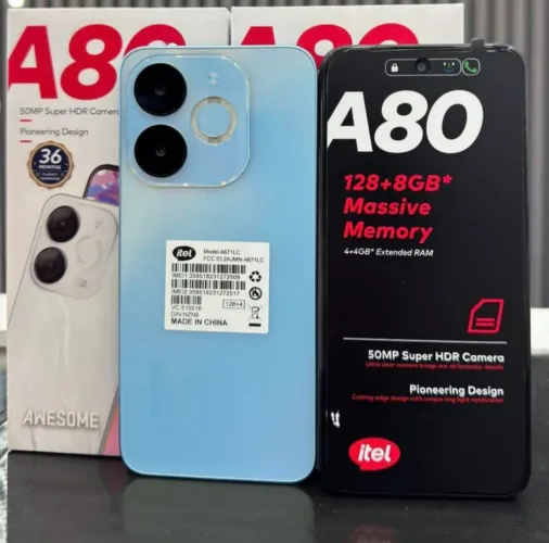 Celular Itel A80 - 128Gb/4Ram - Azul - Toooop