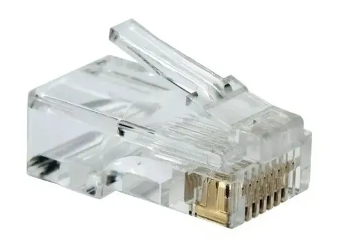 Conector Macho RJ45 para Cabo de Rede Banhado a Ouro