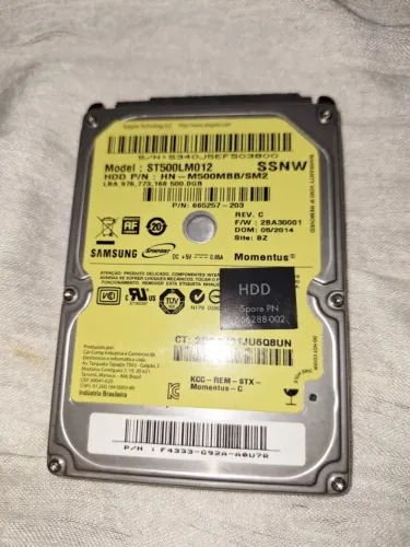 HDD 500GB Notebook Samsumg