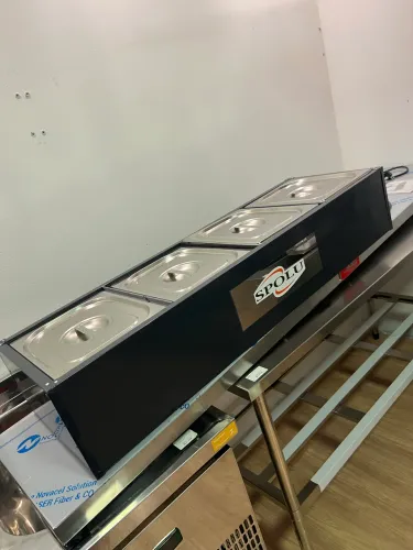 Buffet de bancada 4 cubas banho maria - pronta entrega 