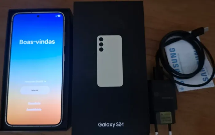 Samsung s24 caixa e nota fiscal