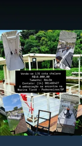 VENDE-SE CHALANA 1 COTA DE 6