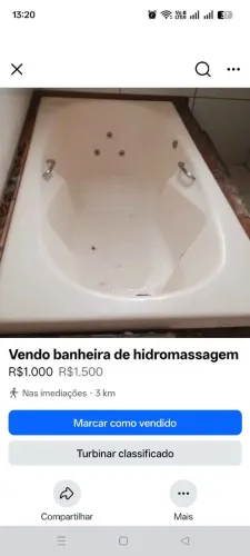 Vendo banheira de hidromassagem 