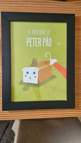 Quadro geek - Peter pão (26,5x35,5cm)