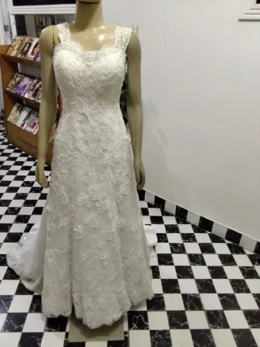 Vestido de noiva renda off white