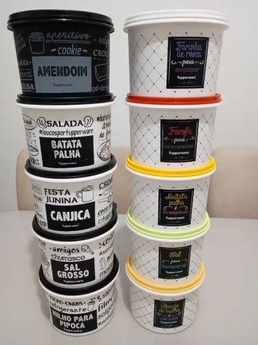 Tupperware mantimentos 1.1L 35,00 cada uma 