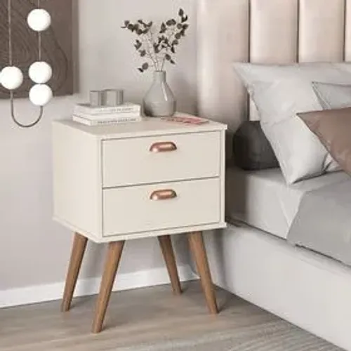 Mesa de Cabeceira Janus 2 Gavetas - Oferta!