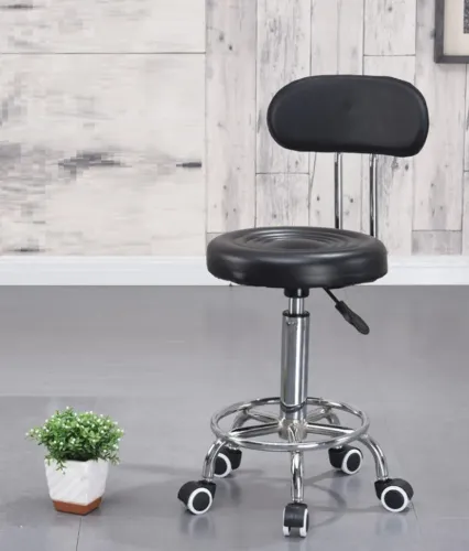 Cadeira Mocho Estética Preta Peça de MOSTRUÁRIO- PROMOÇÃO RELAMPAGO