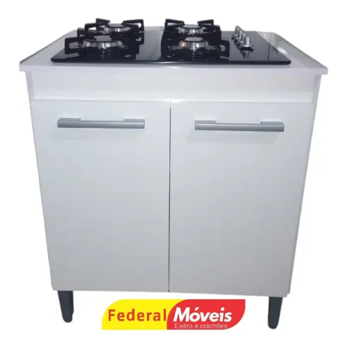 Balcão de Cozinha Tampo Fechado 2 Portas - Oferta Imperdível