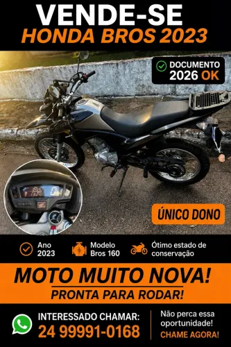 Honda Bross 2023 único dono