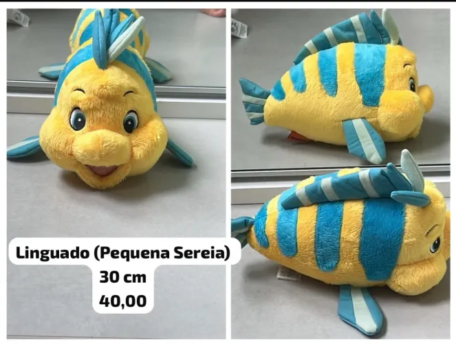 Pelúcia Linguado - A Pequena Sereia Disney